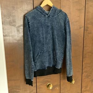 Men’s Jed North Denim Hoodie - Blue, Size Small